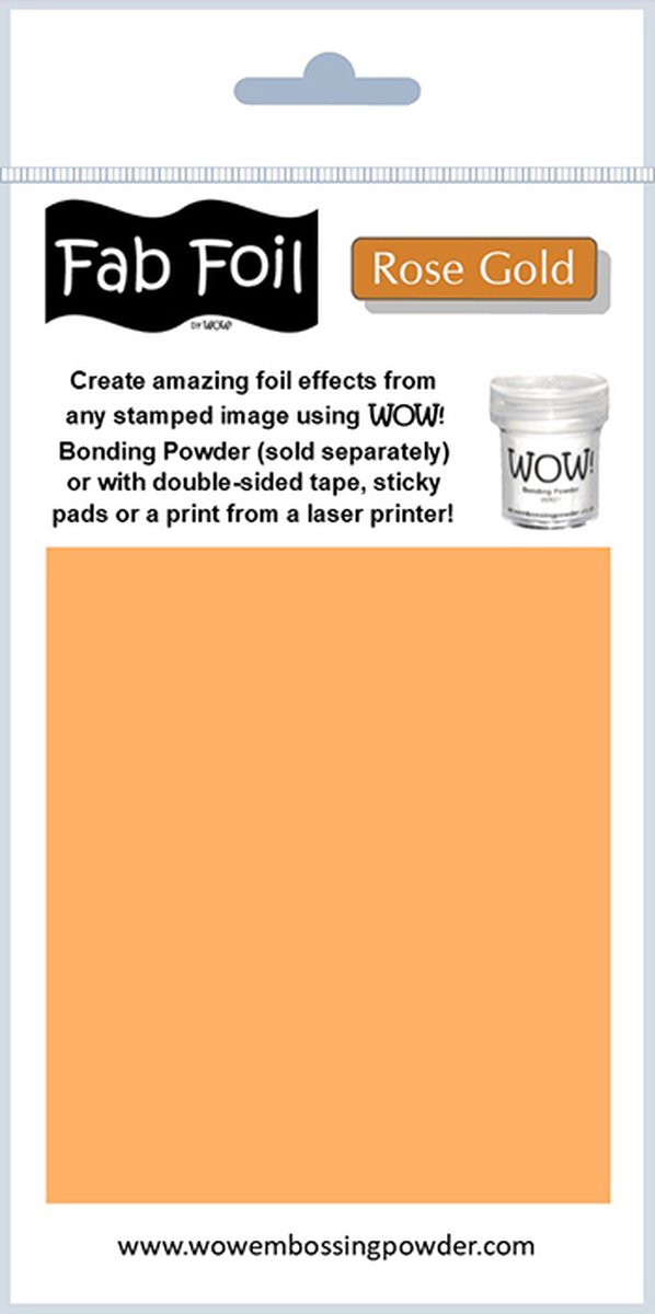 FAB FOIL ROSE GOUD, 1 meter x 10 cm, WOW