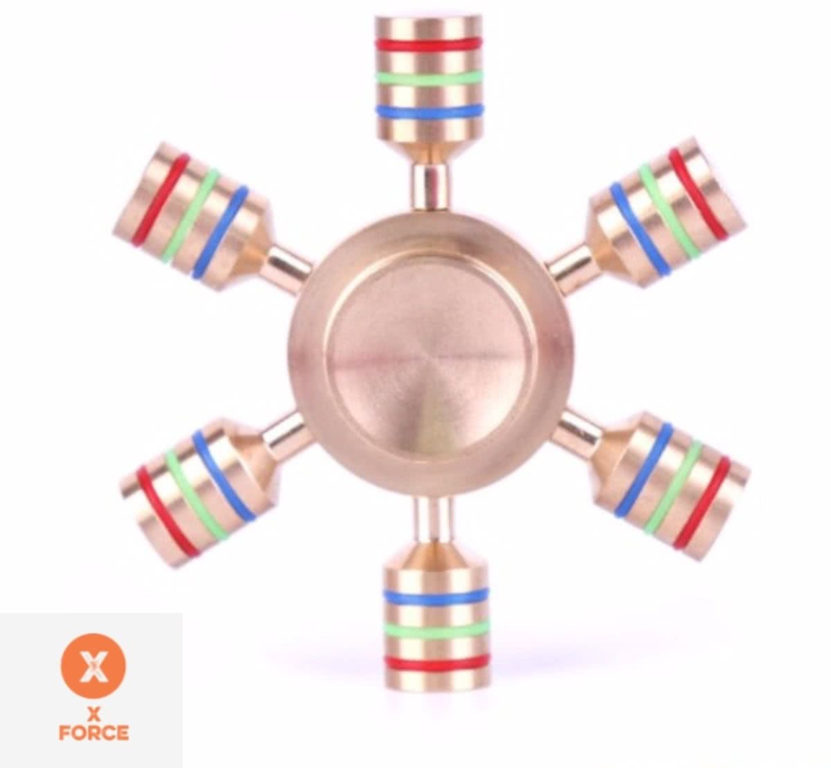 X-FORCE ANTI-STRESS ADHD FIDGET SPINNER - Gold en Multi-color (by Trendshopy)