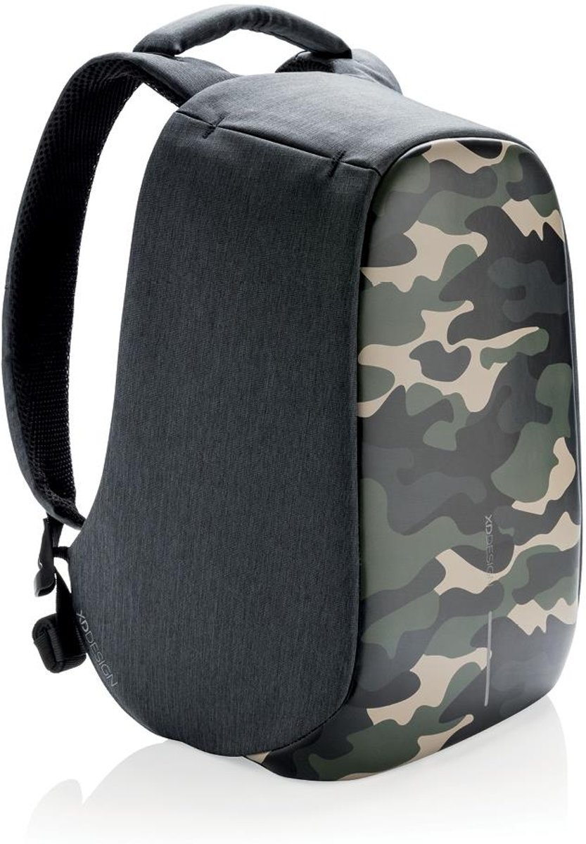 XD Design Bobby compact anti-diefstal rugzak- laptoptas - camouflage groen