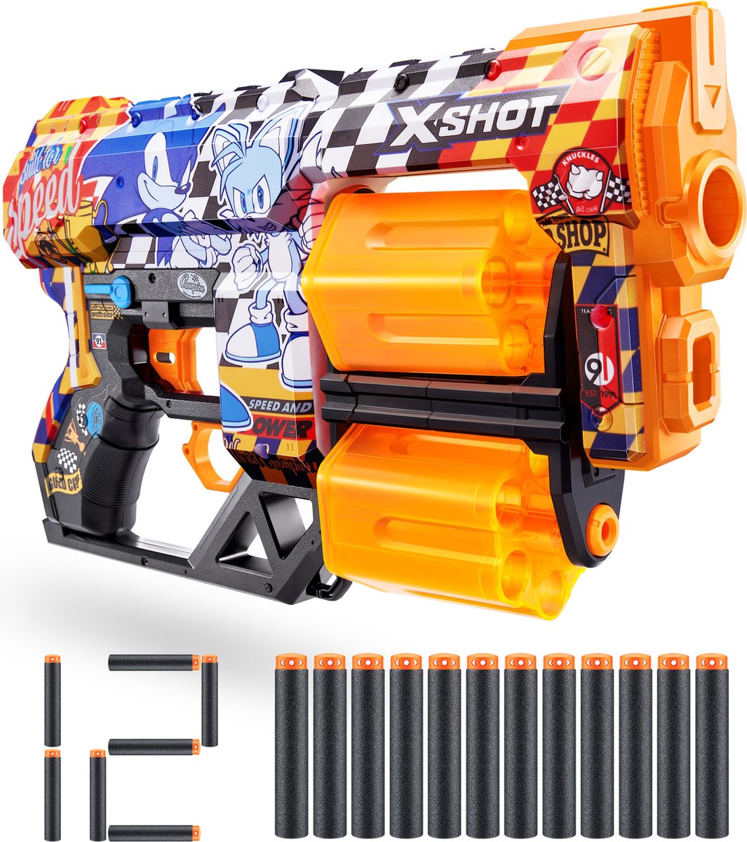 ZURU -   - Skins Dread Blaster - Super Speed Skin - Met 12 pijltjes