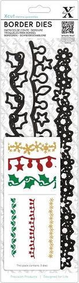 Border Dies (3pcs) - Christmas Borders