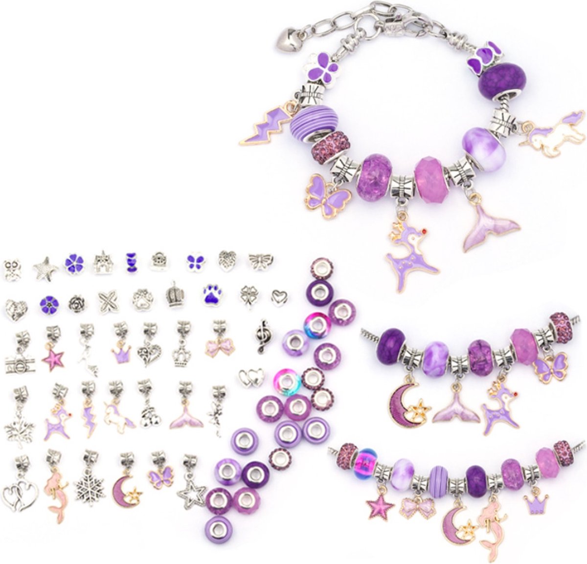 Sieraden Maken Starter set - DIY Zelf Sieraden Maken - Paars - Armbanden maken - TOPCADEAU - SINTERKLAAS - KERST  XD-Xtreme