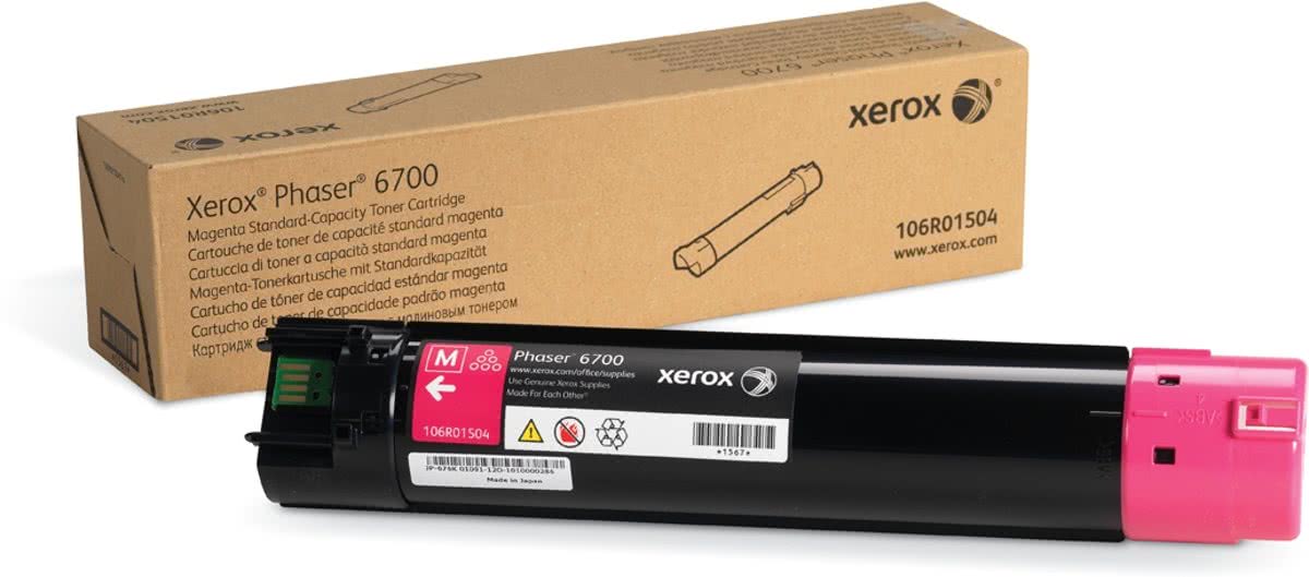 XEROX 106R01504 - Toner Cartridge / Rood / Standaard Capaciteit