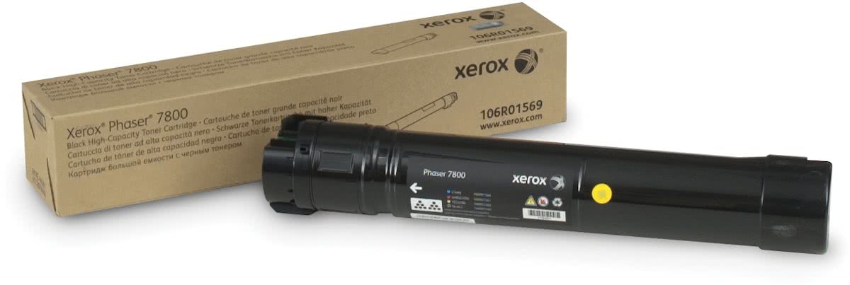 Xerox cartridge: Phaser 7800 printer  hoge capaciteit tonercartridge  zwart (24.000 paginas)