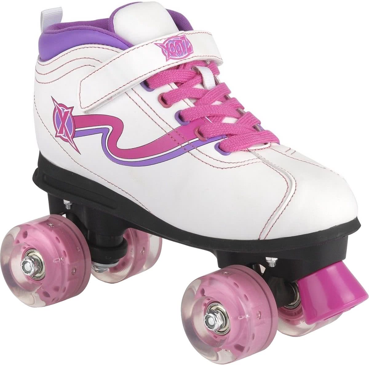 Xootz Rolschaatsen Disco Sisco Meisjes Wit/roze Maat 30