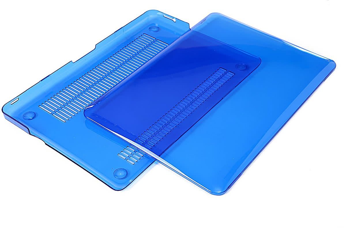 Macbook Case voor Macbook Pro 13 inch zonder Retina - Laptoptas - Clear Hardcover - Blauw