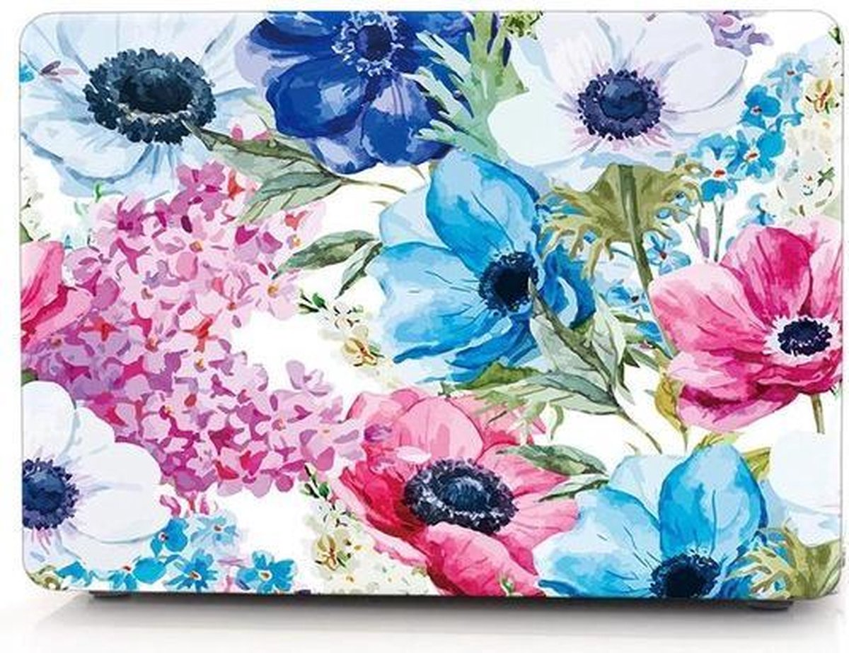 Macbook Case voor New MacBook Air 13 inch (A1932) - 2018 - 2019 -2020 - Laptopcover - Bloemen Tekening