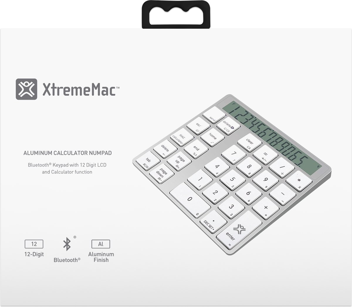 XtremeMac 216081 numeriek toetsenbord Bluetooth Universeel Zilver