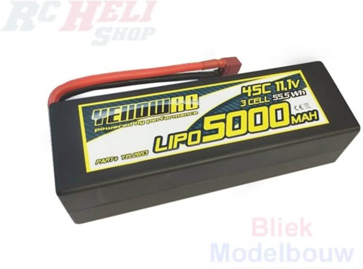 YellowRC LiPo 5000mAh 11,1V 3S45C Hardcase Deans plug