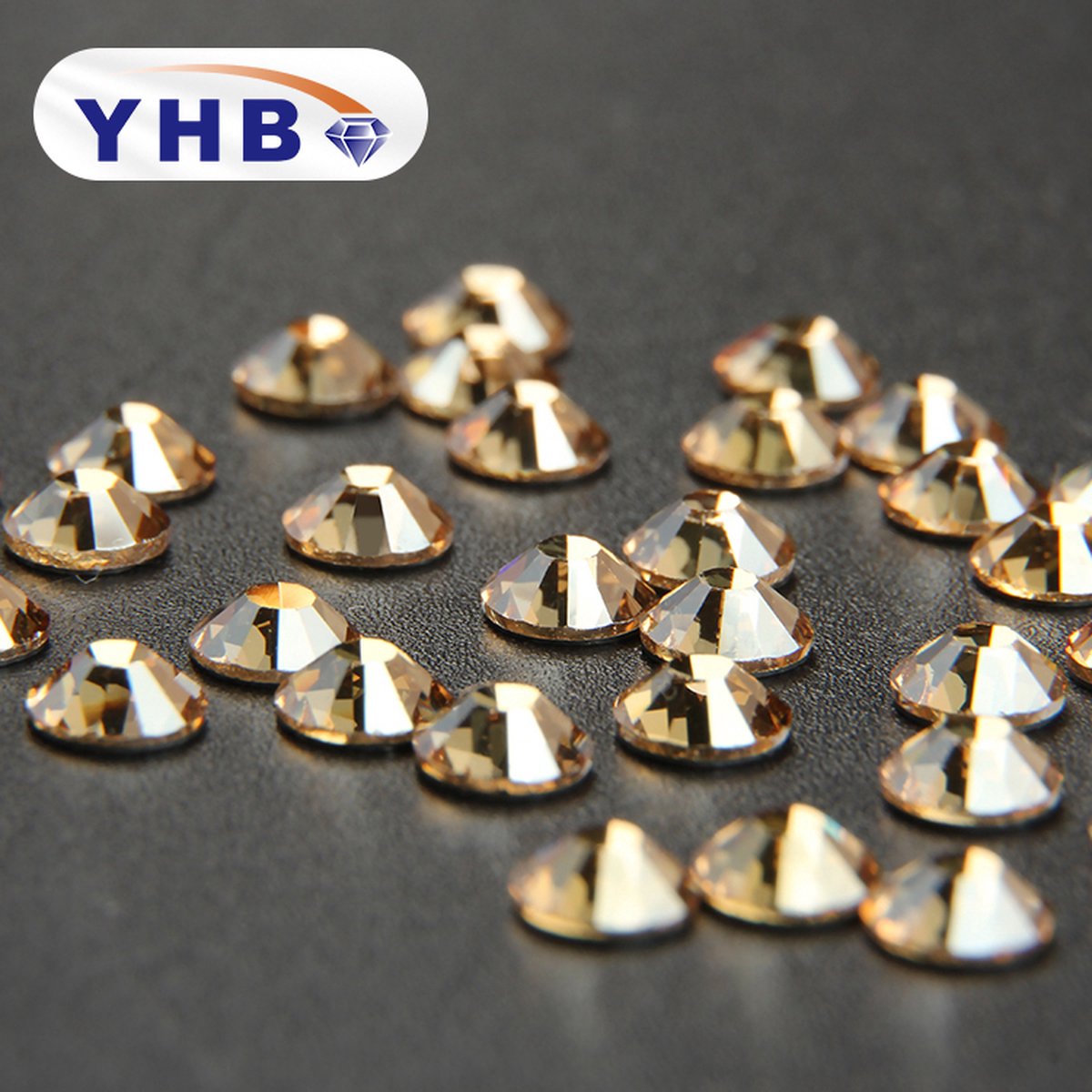 RHINESTONES GOLDEN SHADOW (GOUD) SS10, 2.7 MM, 1440 STUKS (hotfix)