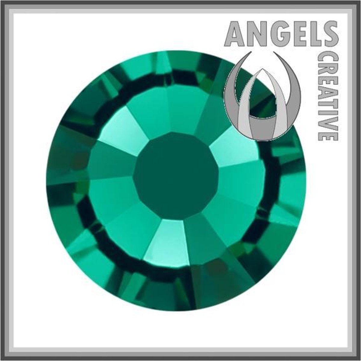 YHB HOTFIX RHINESTONES SS10 EMERALD, 1440 STUKS