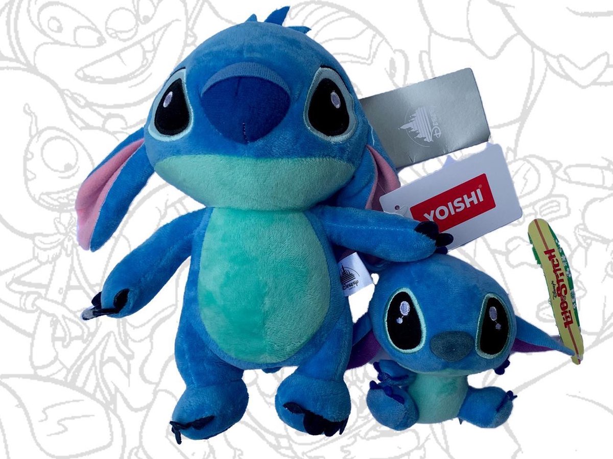 Lilo en Stitch Value Pack - Lilo pluche knuffel en Lilo sleutelhanger (25 cm) YOISHI®