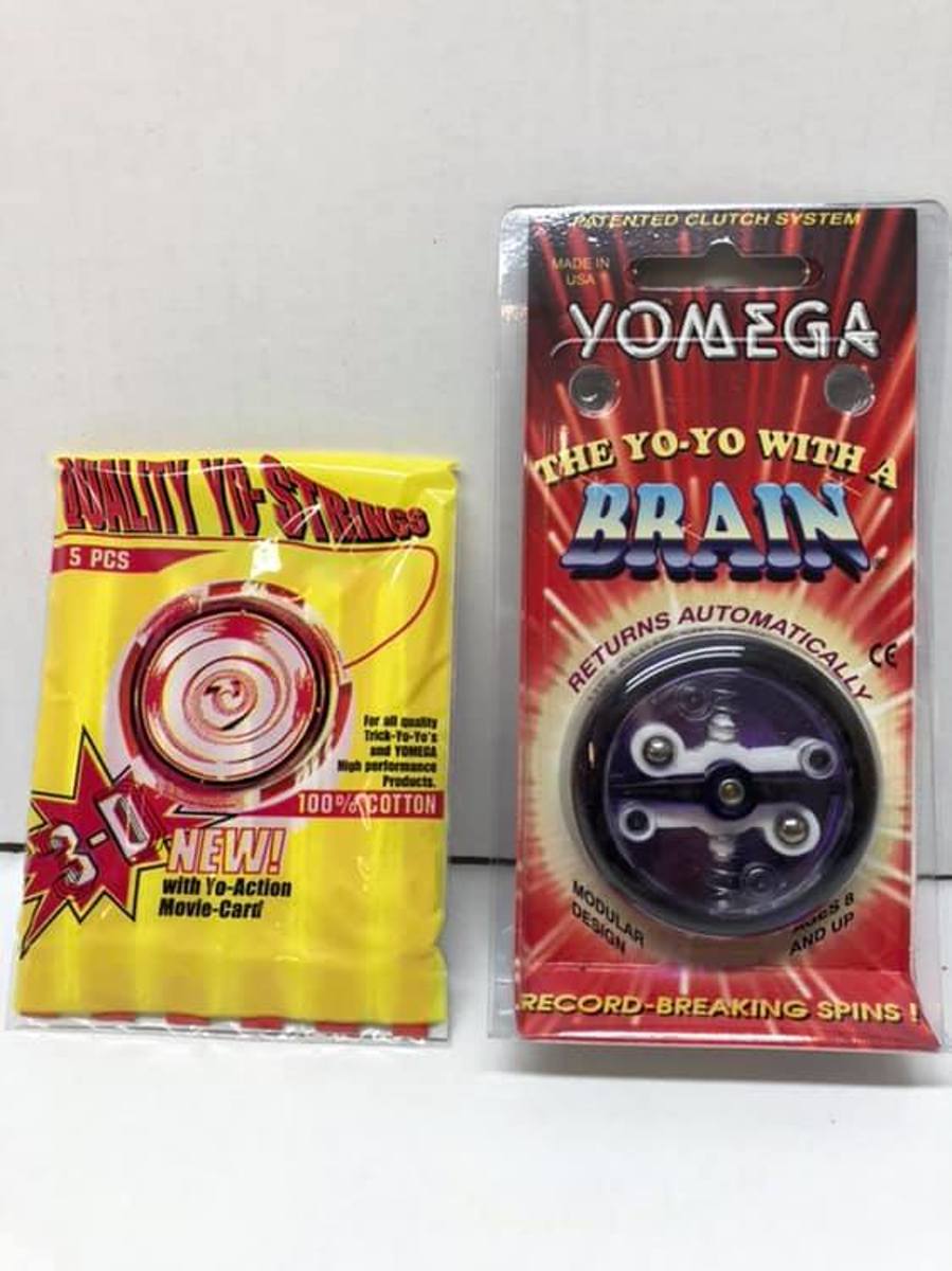 jojo met set van 5 touwtjes Yomega YoYo with a Brain - Professional Beginner Trick Yo Yo with Ball Bearing