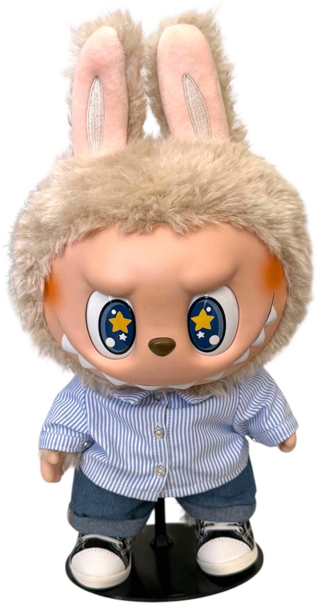 Houder voor Labubu - Standaard voor Labubu Pop - Accessoire voor Labubu Poppen - Zwart - Decoratie voor Labubu Pop