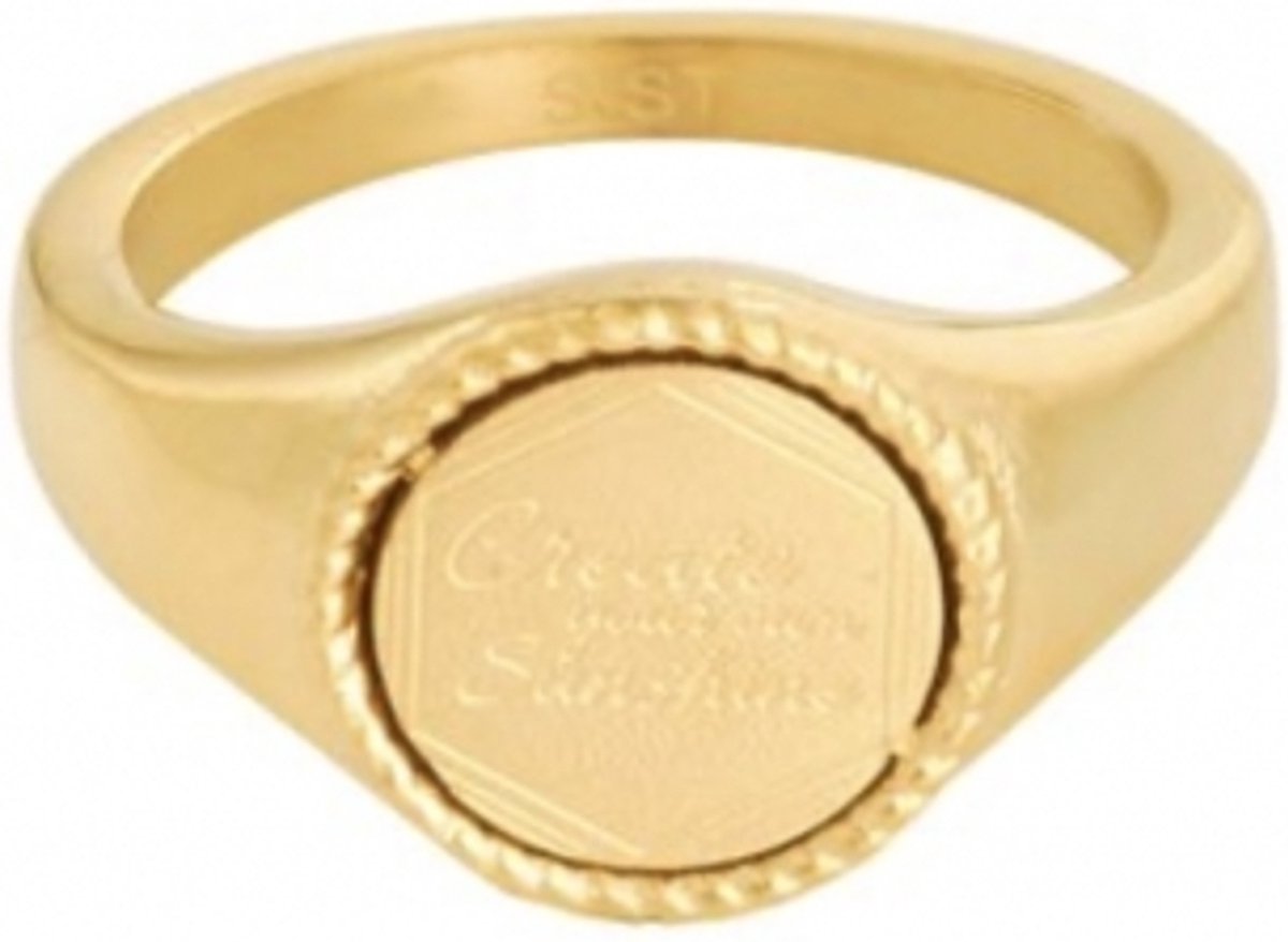 Ring Create your own Sunshine maat 16 - goud - yehwang - sieraad - kerst - cadeau - dames ring