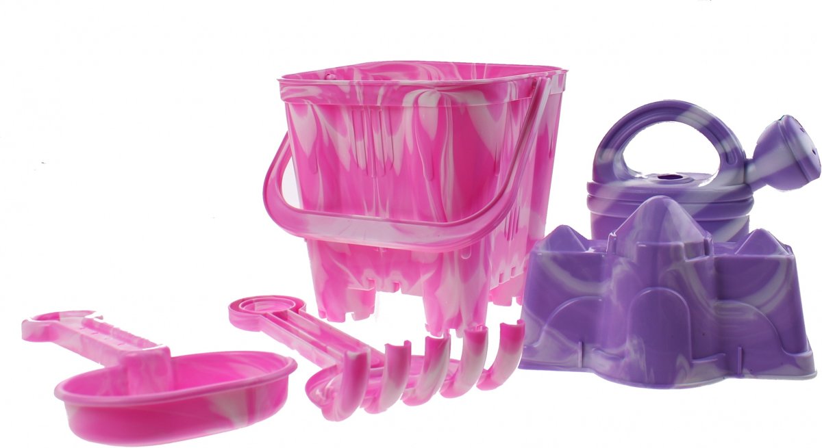 Yello Strandset 5-delig Roze 15 Cm