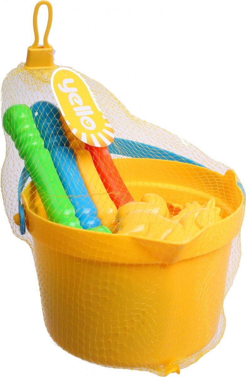 Yello Strandset Junior 16 X 10 Cm Geel 8-delig