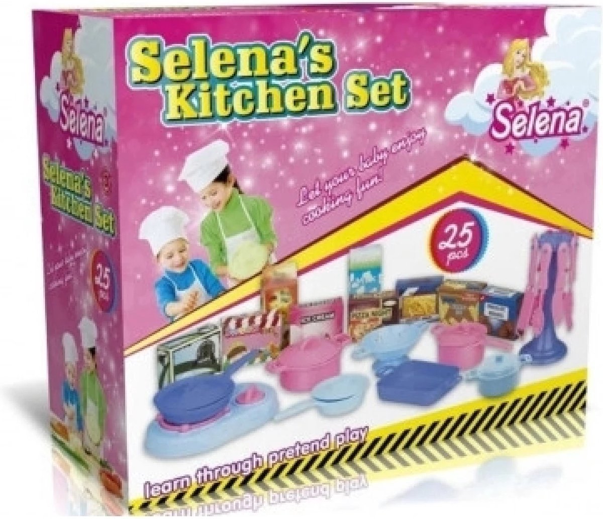 IMATOYS - SELANAS KITCHEN - KEUKENSET - KEUKENTAFEL-MEISJES-25 SET