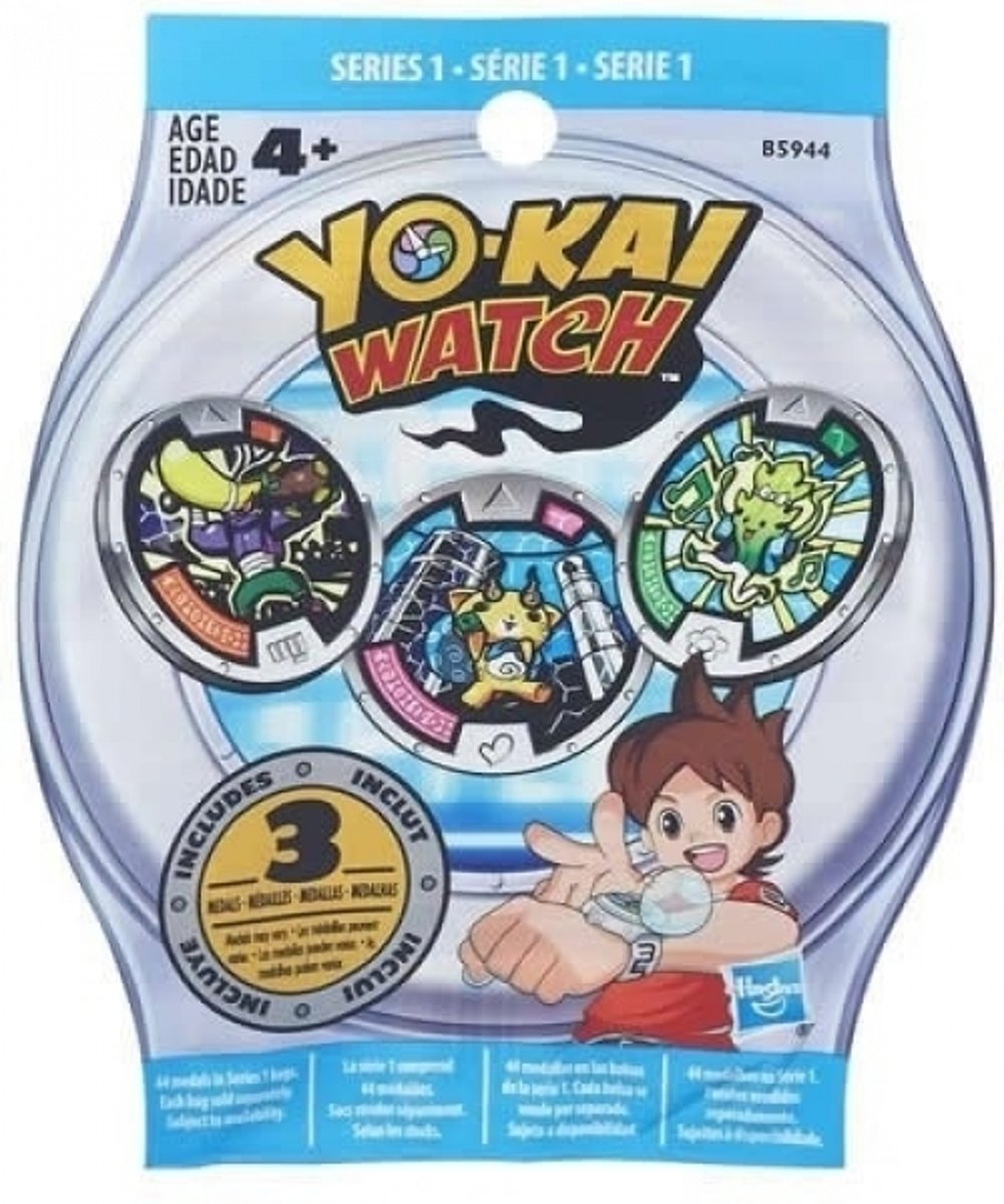 Yo-Kai watch verrassing pakje met 3 medailles