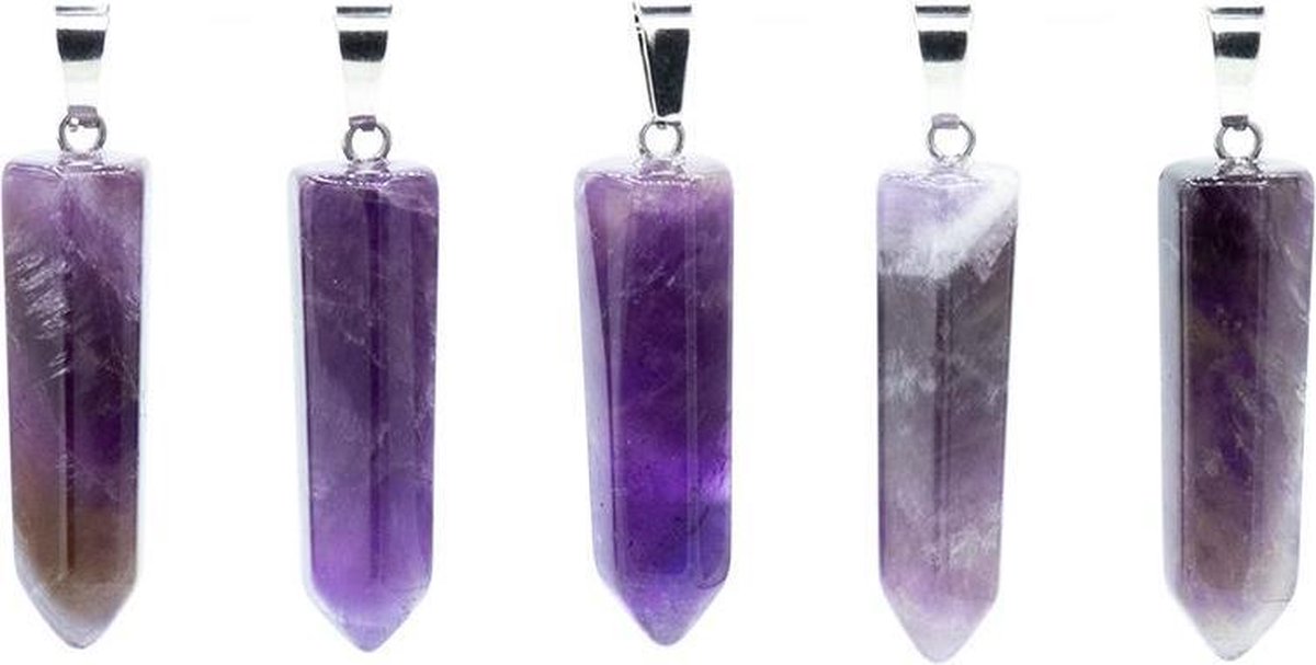 Hanger Amethist Facet - per stuk