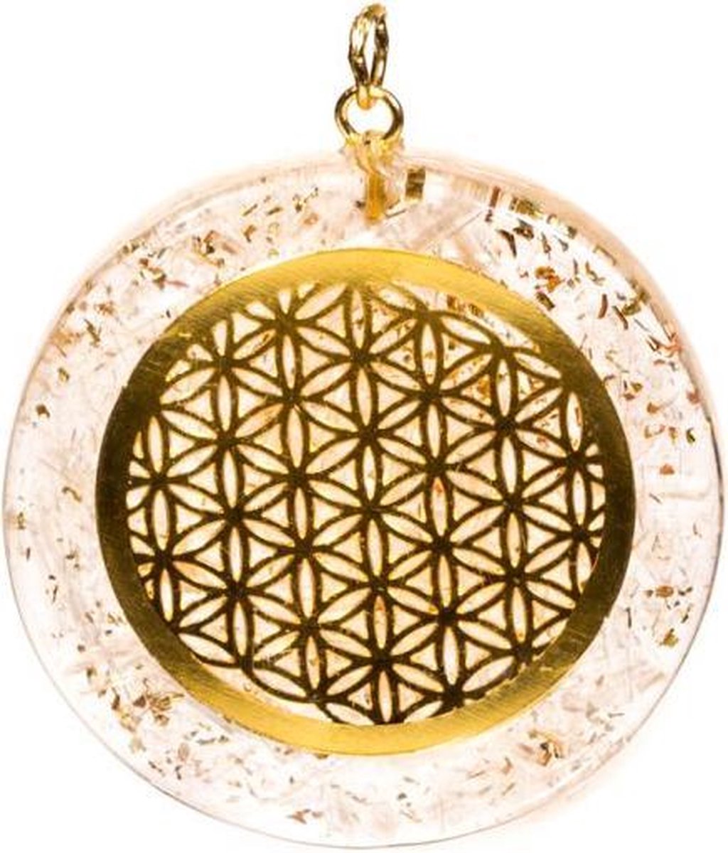 Orgon hanger bloem des levens seleniet (4 cm)