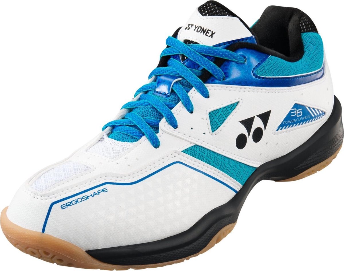 Yonex Badmintonschoenen Power Cushion 36 Heren Wit/blauw Mt 45