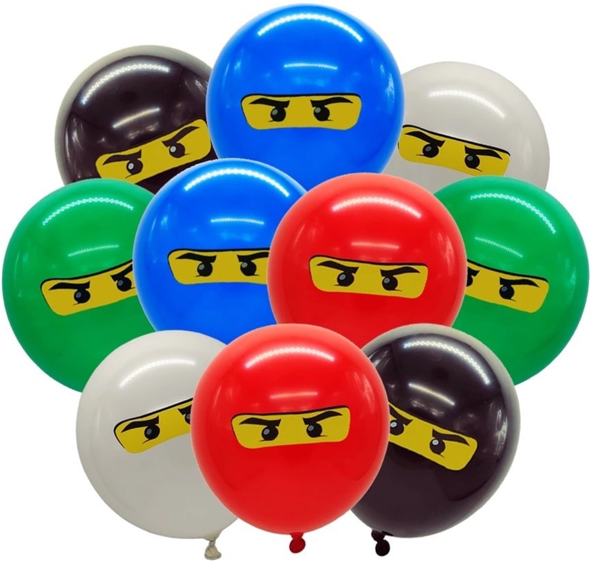 10x Lego Ninjago ballonnen 30 cm