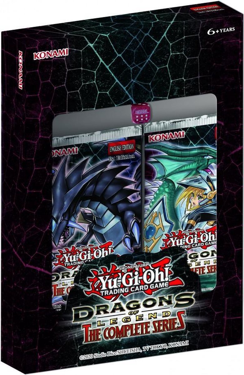 TCG Yu-Gi-Oh! Dragons of Legend The complete Series, 2x 18 card booster packs en een dobbelsteen! Yu-Gi-Oh!