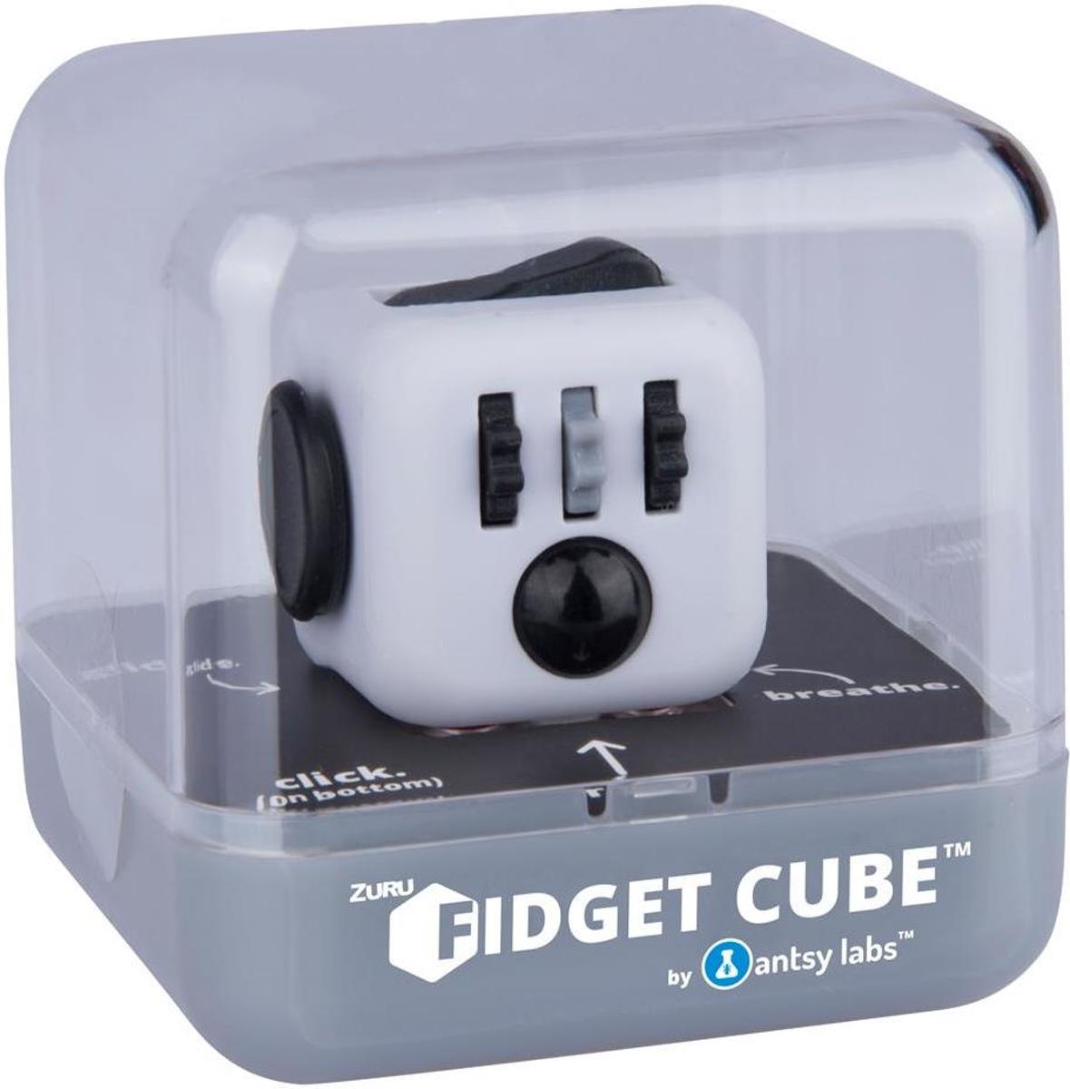 Fidget Cube Wit grijs zwart