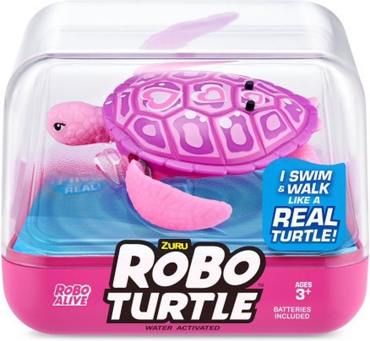 Zuru - RoBo Alive - Robot Huisdier - Turtle Schildpad - Roze