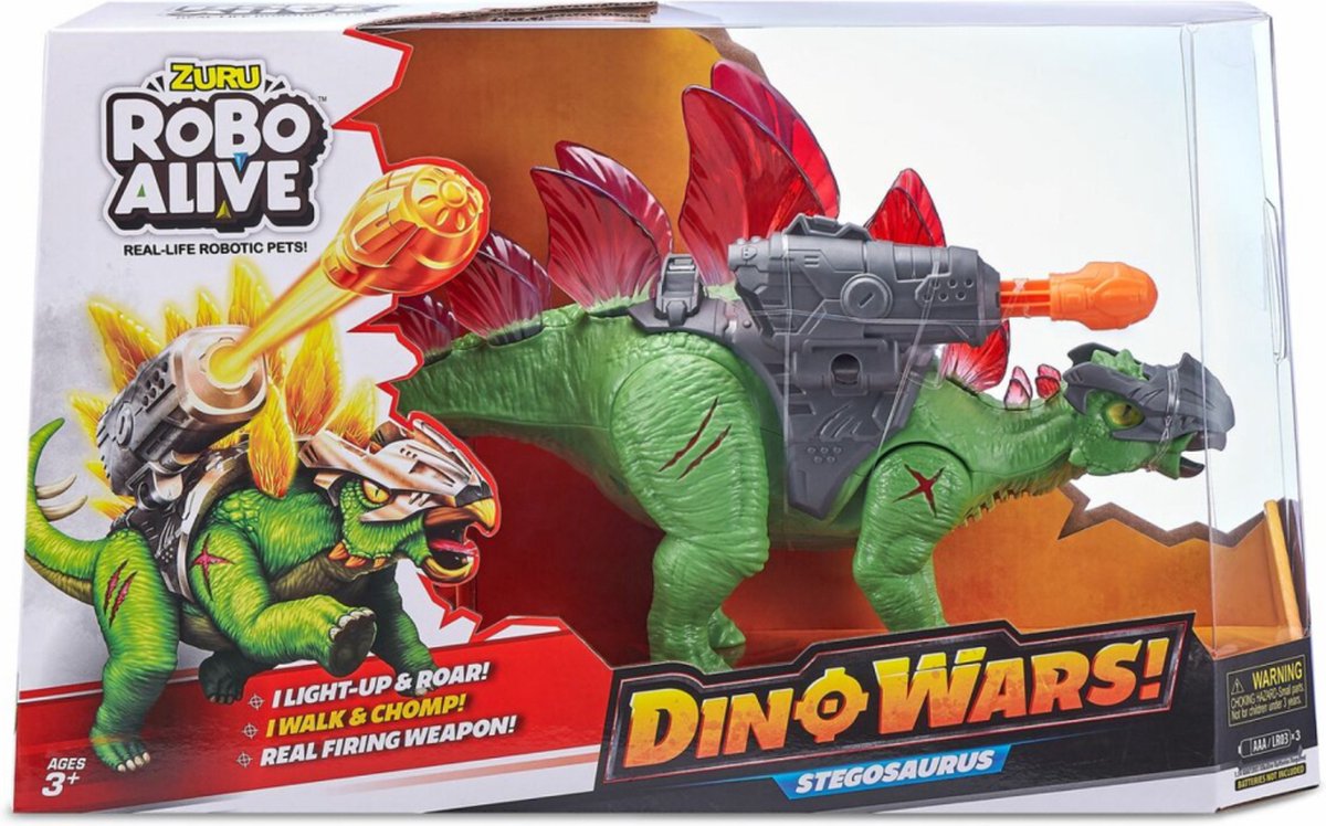 Zuru Robo Alive Dino Wars Stegosaurus + Licht en Geluid