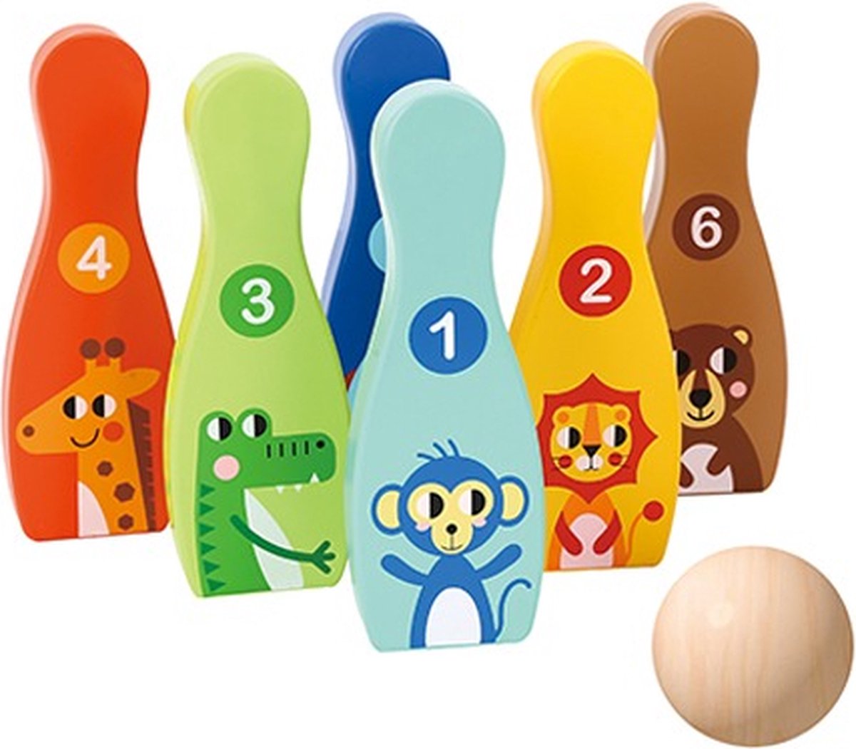  Toys - Houten Bowlingspel Speelgoed - FSC®