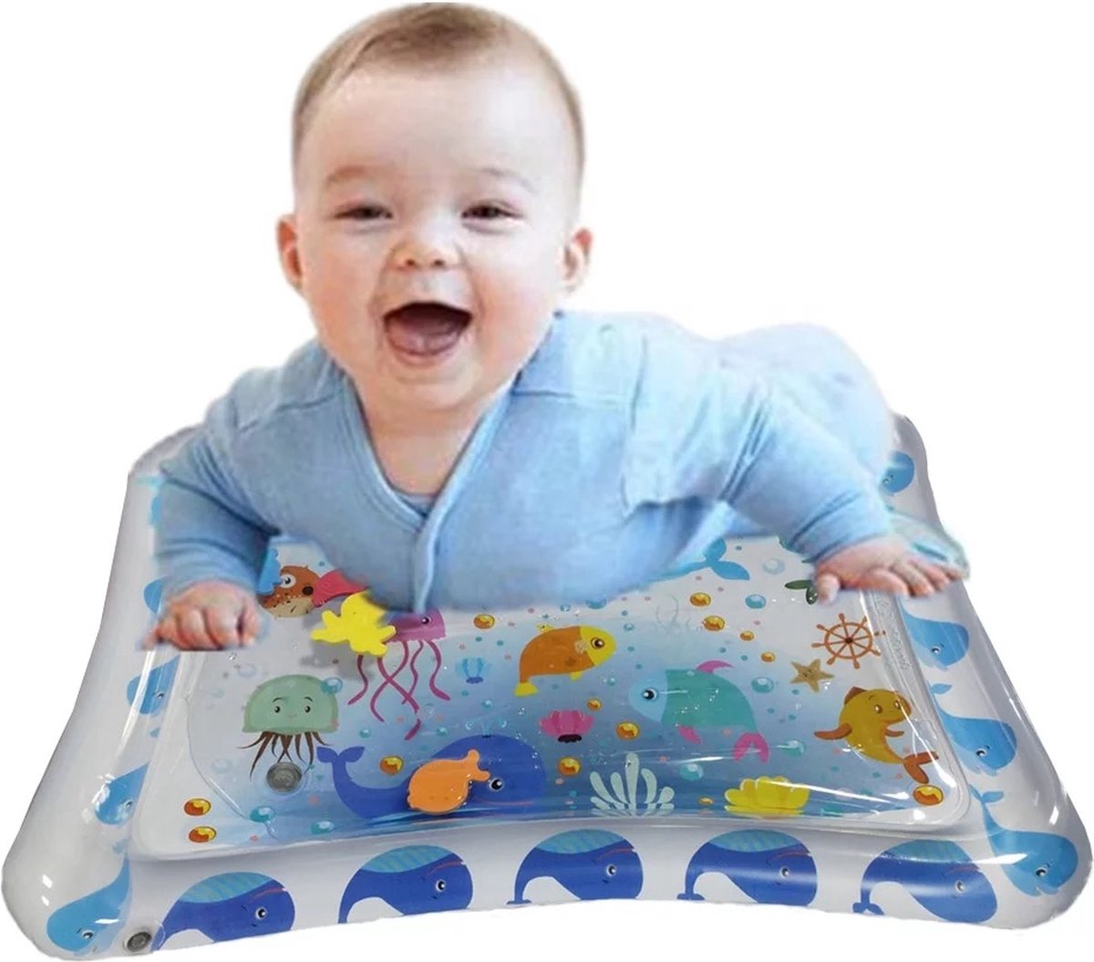 Zaelon - Waterspeelmat - Kraamcadeau - Speelmat - Babygym - Opblaasbare Watermat - Speelkleed baby - Babyshower cadeau - Waterspeelgoed - Aquamat