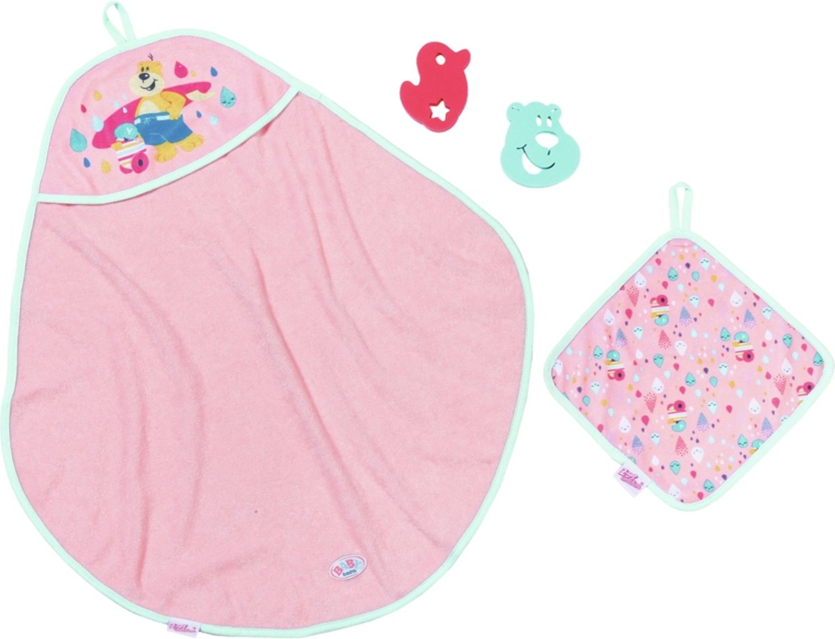 BABY born Bath Hooded Towel Set