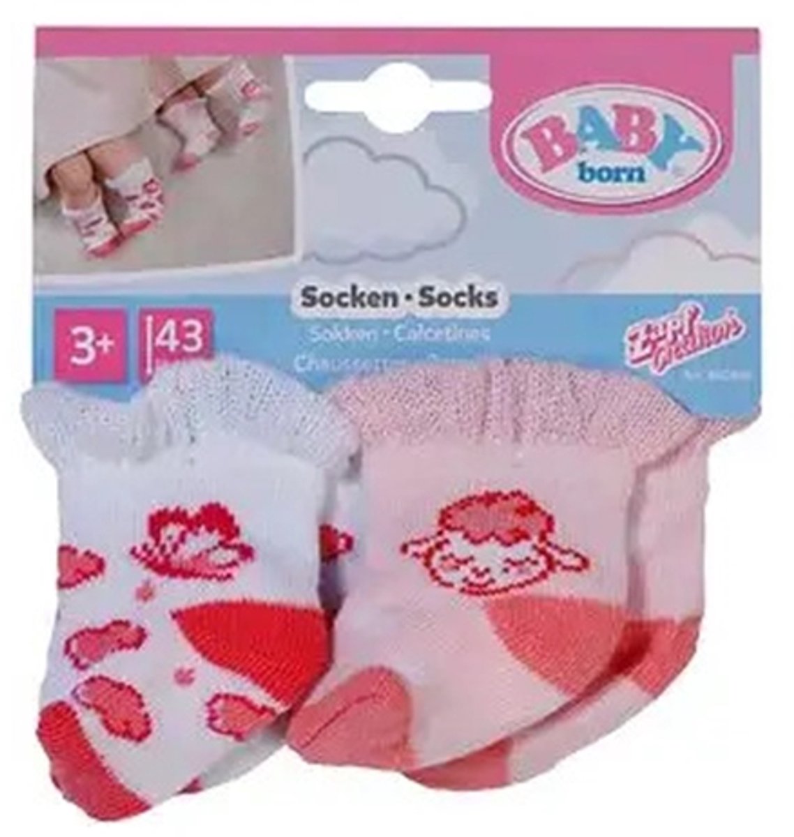 BABY born Lammetjessokken voor poppen van 43 cm