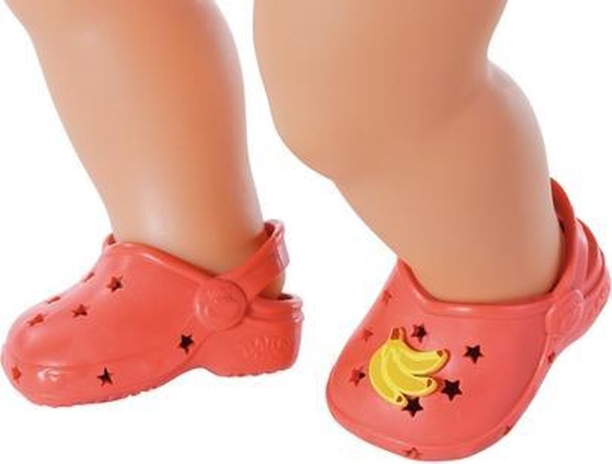 Baby Born Vakantie Schoenen Met Pins Oranje/Rood