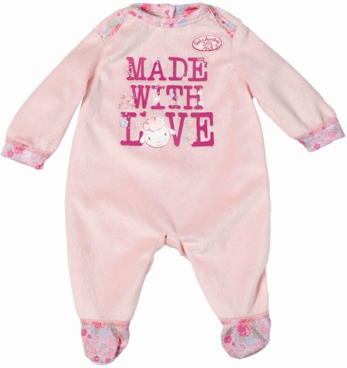 Zapf Creation Baby Annabell Pyjama-romper Lichtroze 34 Cm