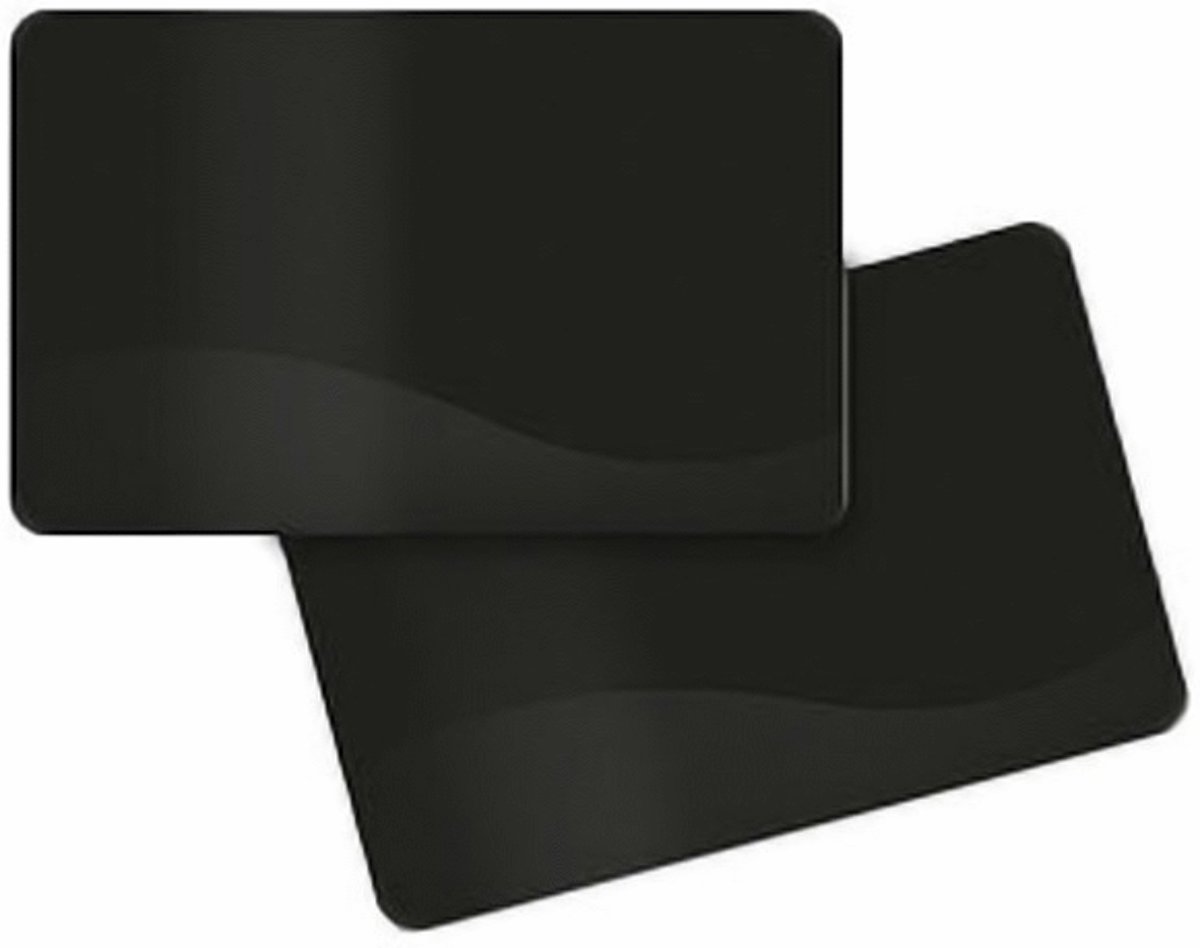 Zebra CARD,FOOD SAFE PVC,30 MIL,BLAC