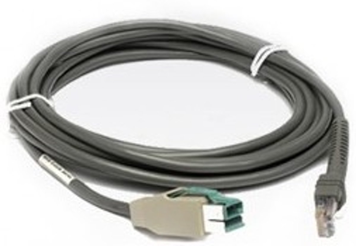 Zebra CBA-U15-S15ZAR USB-kabel 4,5 m USB A Mannelijk Grijs