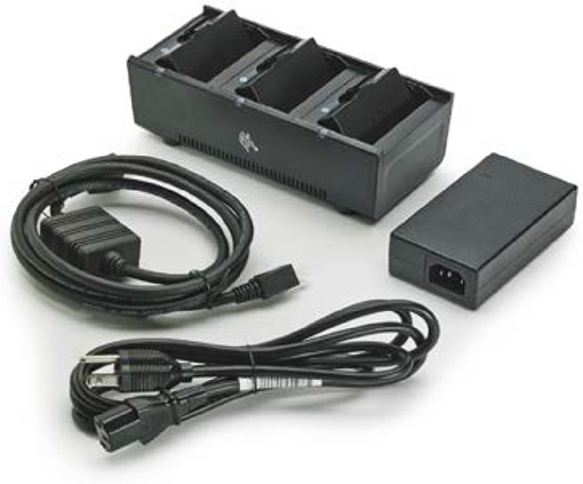 Zebra SAC-MPM-3BCHGEU1-01 Batterijlader voor binnengebruik Zwart batterij-oplader