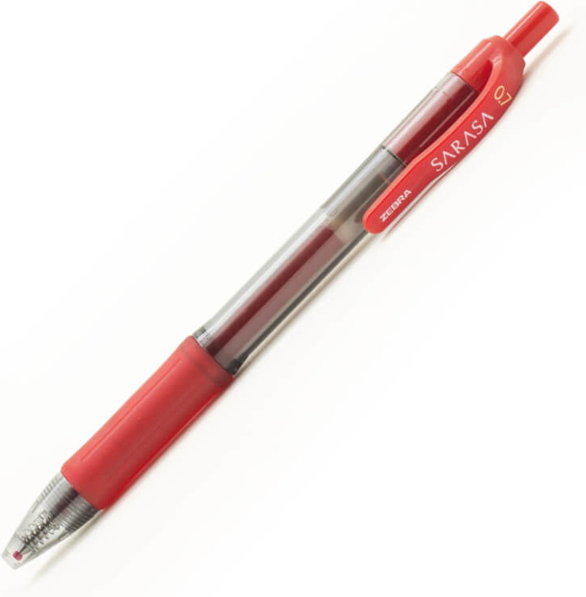 Zebra Sarasa Clip Gel Inkt Pen – Medium 0,7mm Kleur inkt: Rood