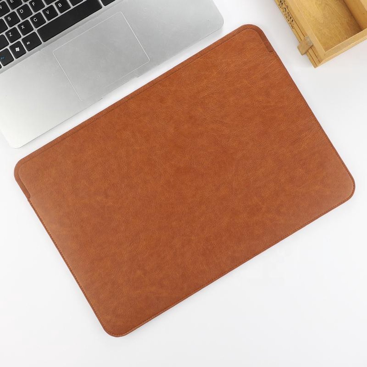 ZenXtravel™ Leren Sleeve voor 13‑inch Apple MacBook Air /Apple MacBook Pro/ Dell / Windows Surface Pro en alle top merken