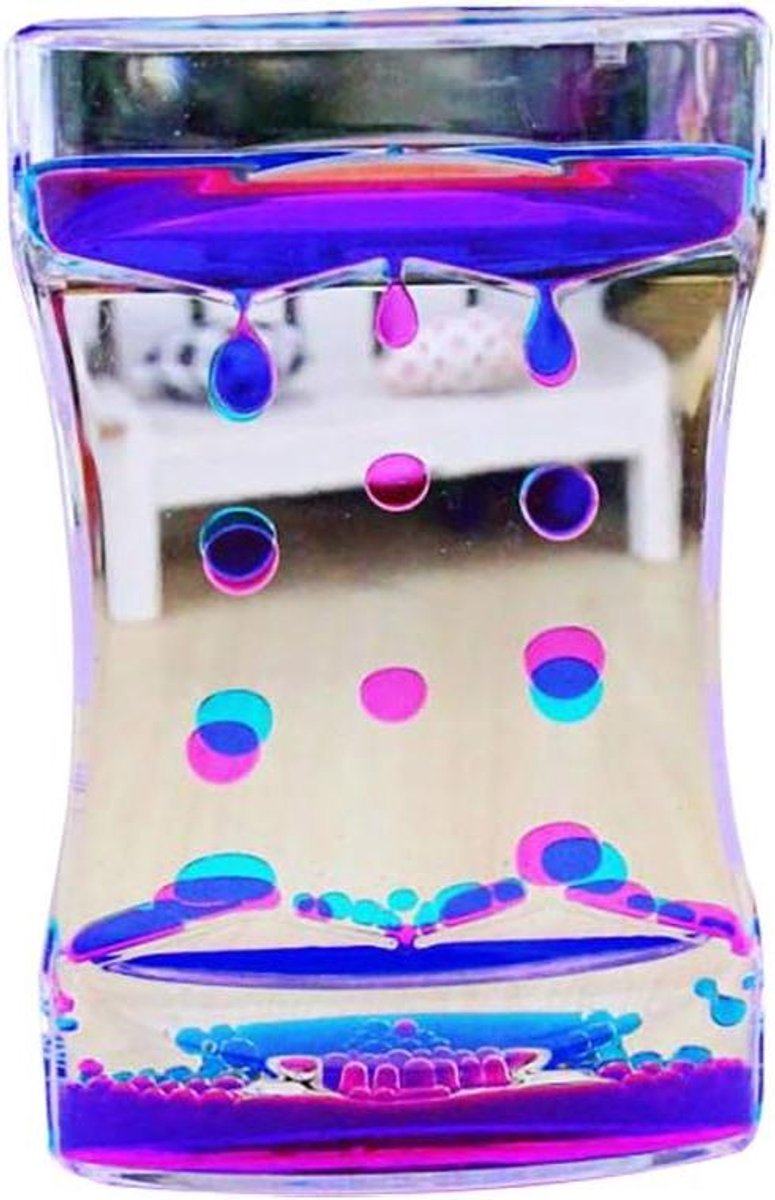   Fidget Speelgoed voor Kinderen - Vloeibare Tijdtimer Angstverlichting - Bureaudecoratie Speelgoed met Vloeistof - Rustgevend en Kleurrijk - Diverse Kleuren