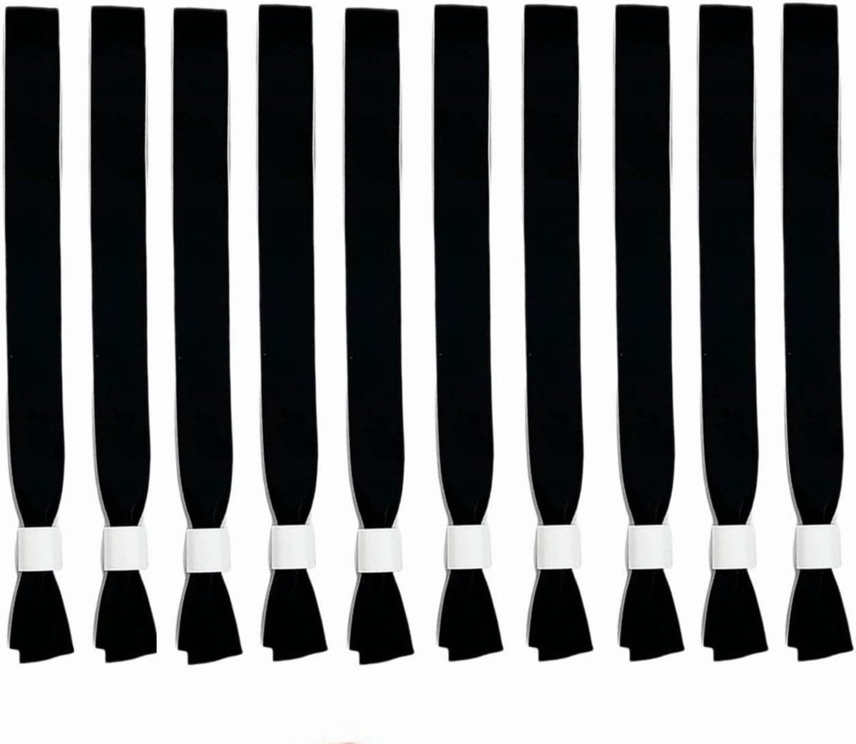   - 10 stuks Stoffen armbanden met kunststof sluiting voor evenementen