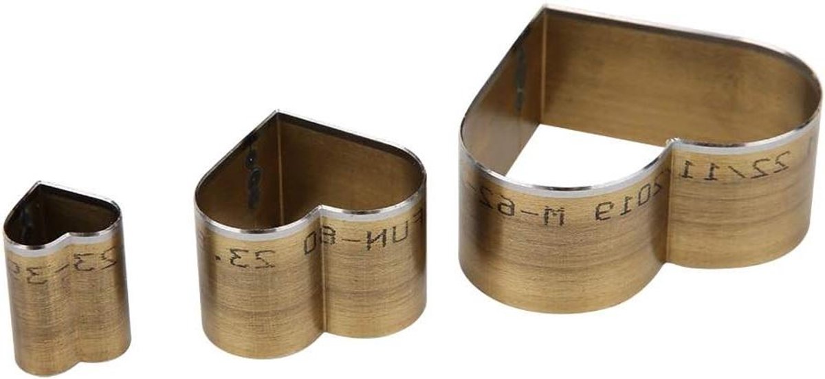   - Lederen Perforator Gereedschap met Snijmatrijs voor Doe-het-zelf Leerbewerking - Stalen Punch Cutter Tool - Ambachtelijke Leerbewerkingsbenodigdheden met Hart.