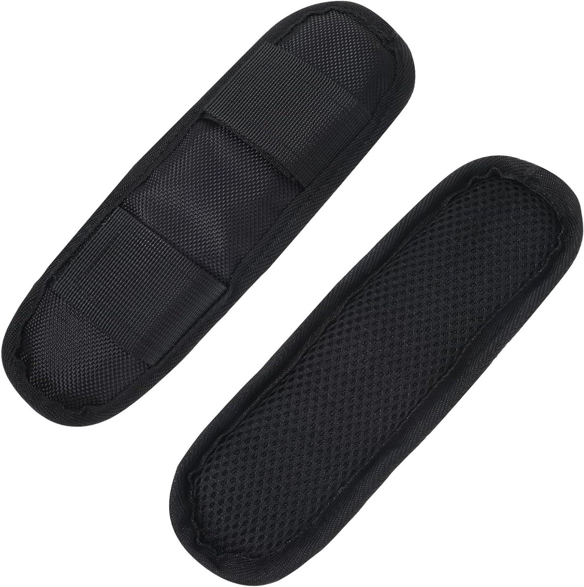   - Schouderriem Pad - Zwart - Verwijderbare Rugzak Strap - Gewatteerde Schouderbanden - Tassen Rugzakken - Satchel - Comfortabel - Duurzaam - 2 Stuks