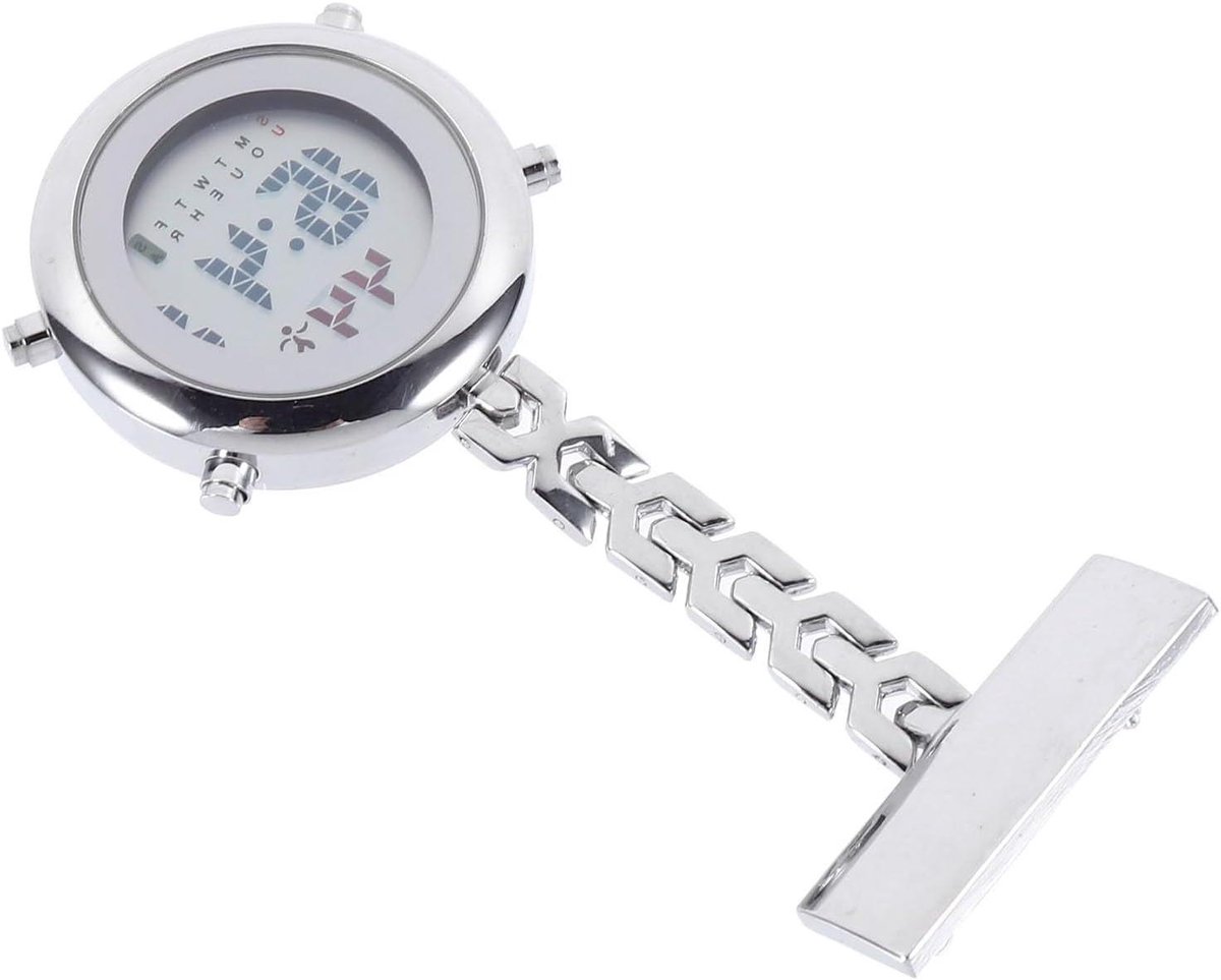   - Verpleegtafel Clip op Klok Zusterhorloges met Digitale Tijdsweergave