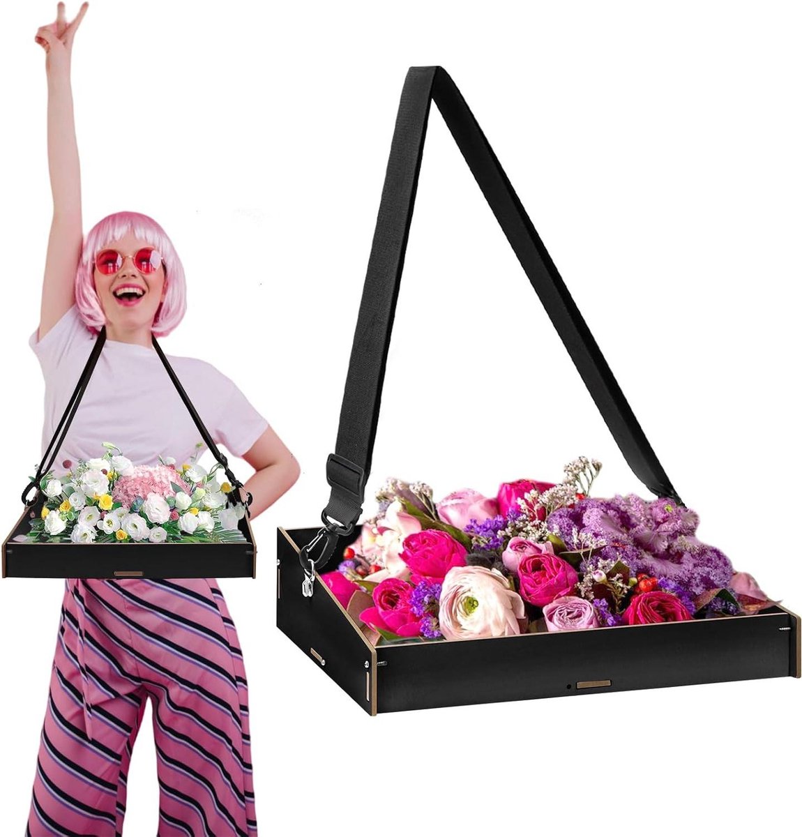   - Zwarte Decoratie Buikwinkel Vrijgezellenfeest - Leuk voor Mannen en Vrouwen - Spelletjes - 40 x 26 x 105 cm - Bruid Thema