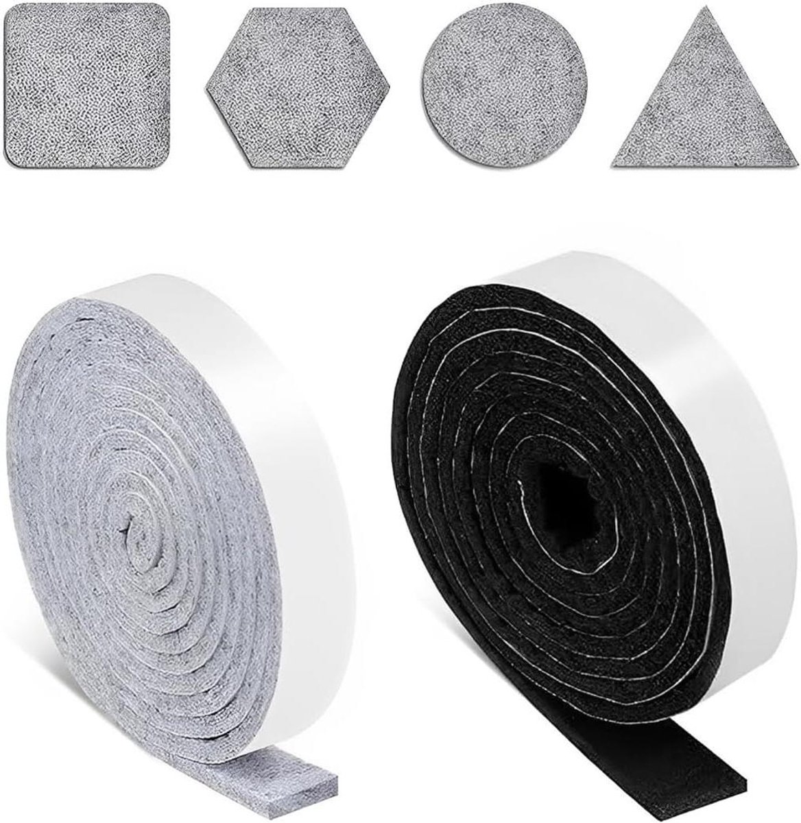   Zelfklevende  rollen - Set van 2 -   Doppen voor Stoelen -  lijm Op Rol - Duurzaam   -   Doppen voor Meubels - Anti-Slip   Glijders - Vrij te Knippen in Elke Vorm