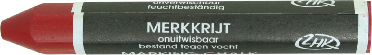   Onuitwisbaar Merkkrijt Rood - 100 x 13 mm